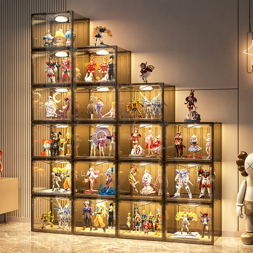 加宽加大！磁吸门锁！手办展示柜