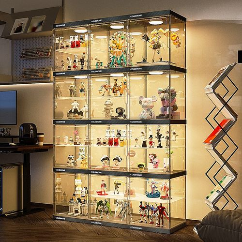 40加高自由组合分层-高透手办柜