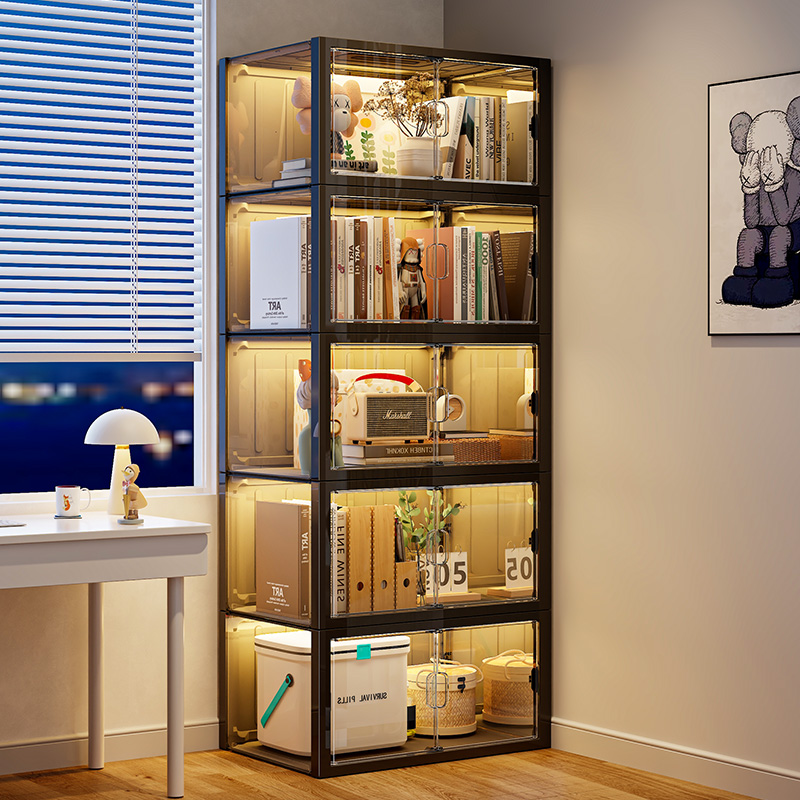 【蔻丝】新款磁吸双门轻奢风书架