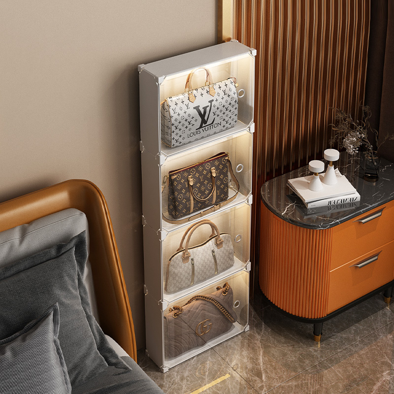 包包收纳盒衣柜家用包包存v放神器防挤压放包的置物柜办公室整理