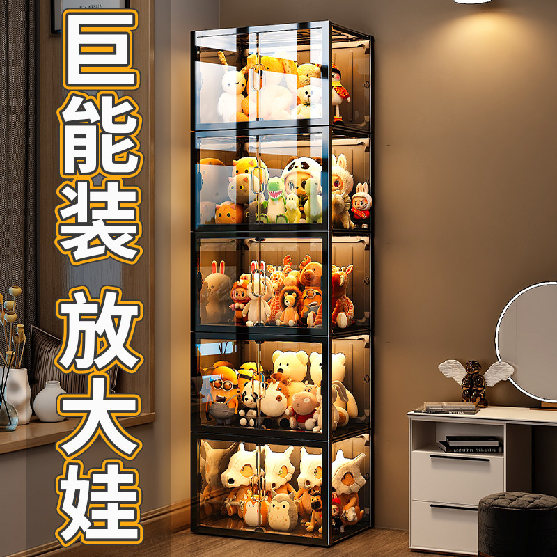 长47容量巨无霸丨3面超透娃娃柜图片