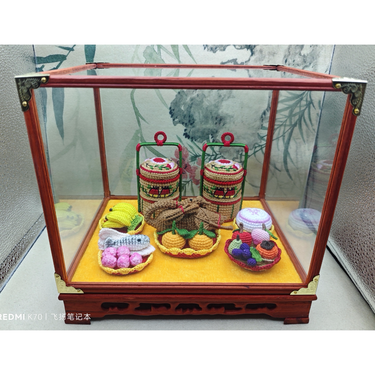非遗手工我要发潮汕钩织特色摆件套装春盛卤鹅五果三生乔迁入宅
