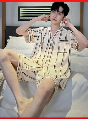 舒适睡衣可外穿男士纯棉