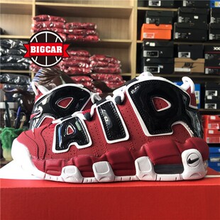 NIKE Air MORE UPTEMPO 大AIR皮蓬 黑红 415082-600