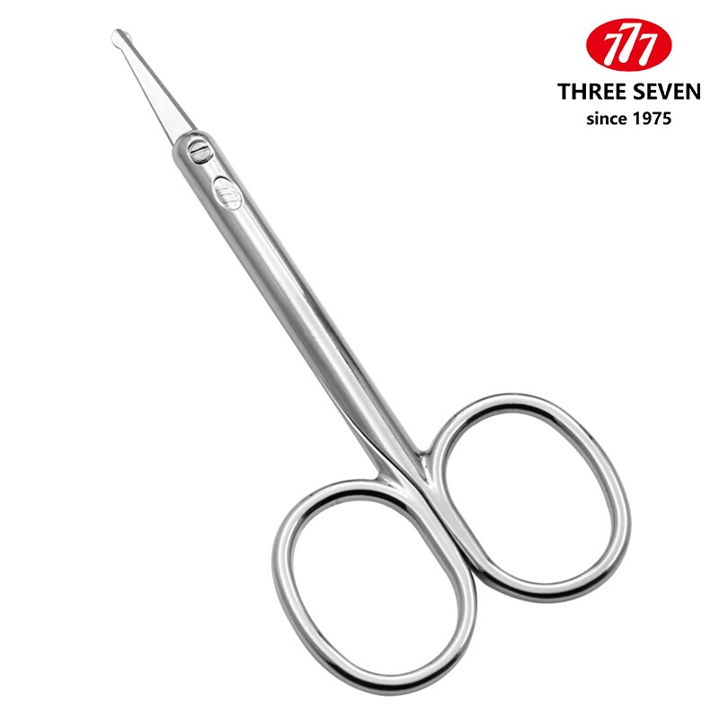 韩国777圆头鼻毛剪刀手动安全