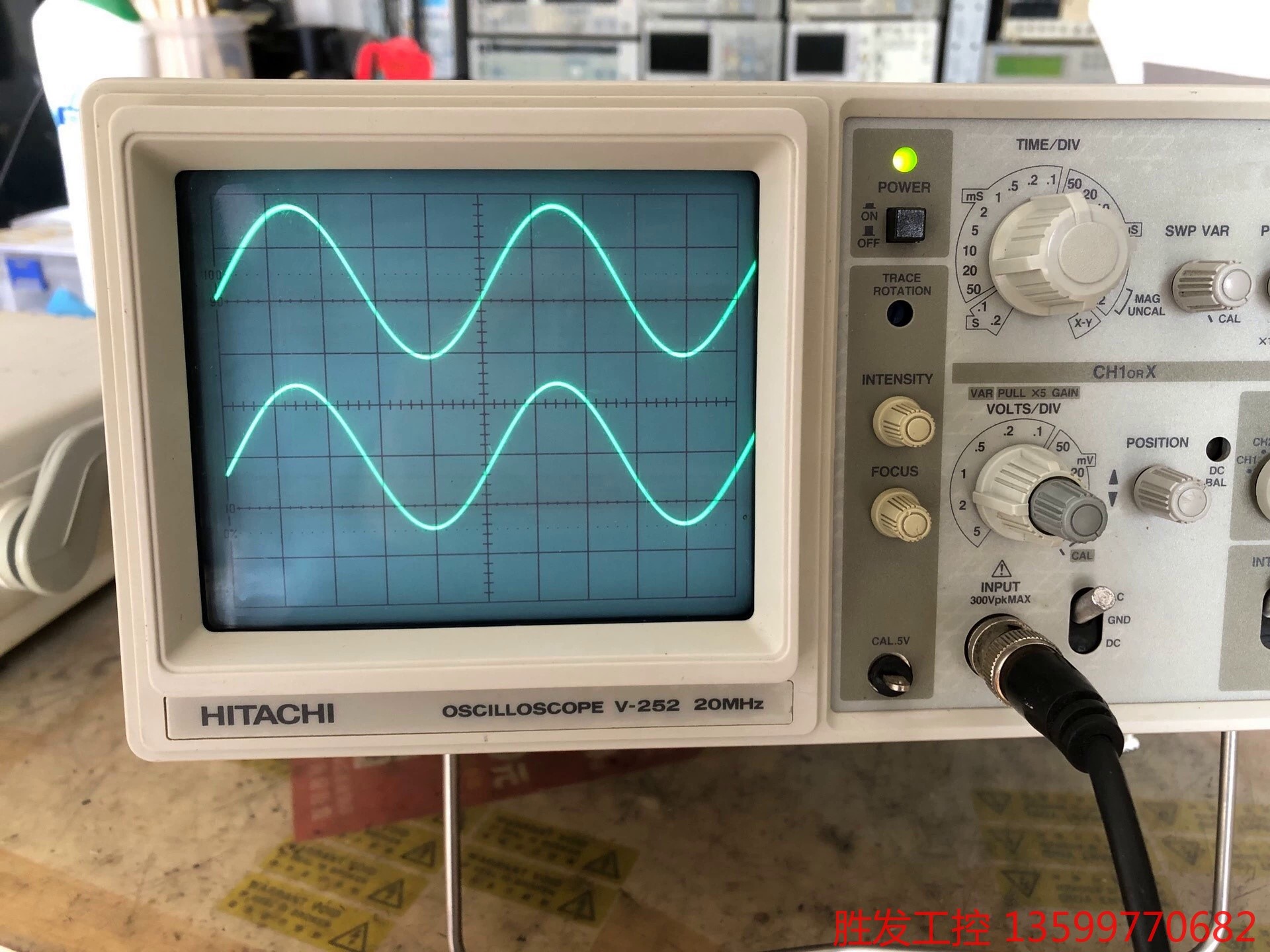 超新日本日立V-252双通道模拟示波器经典机型全正常原装无修议价