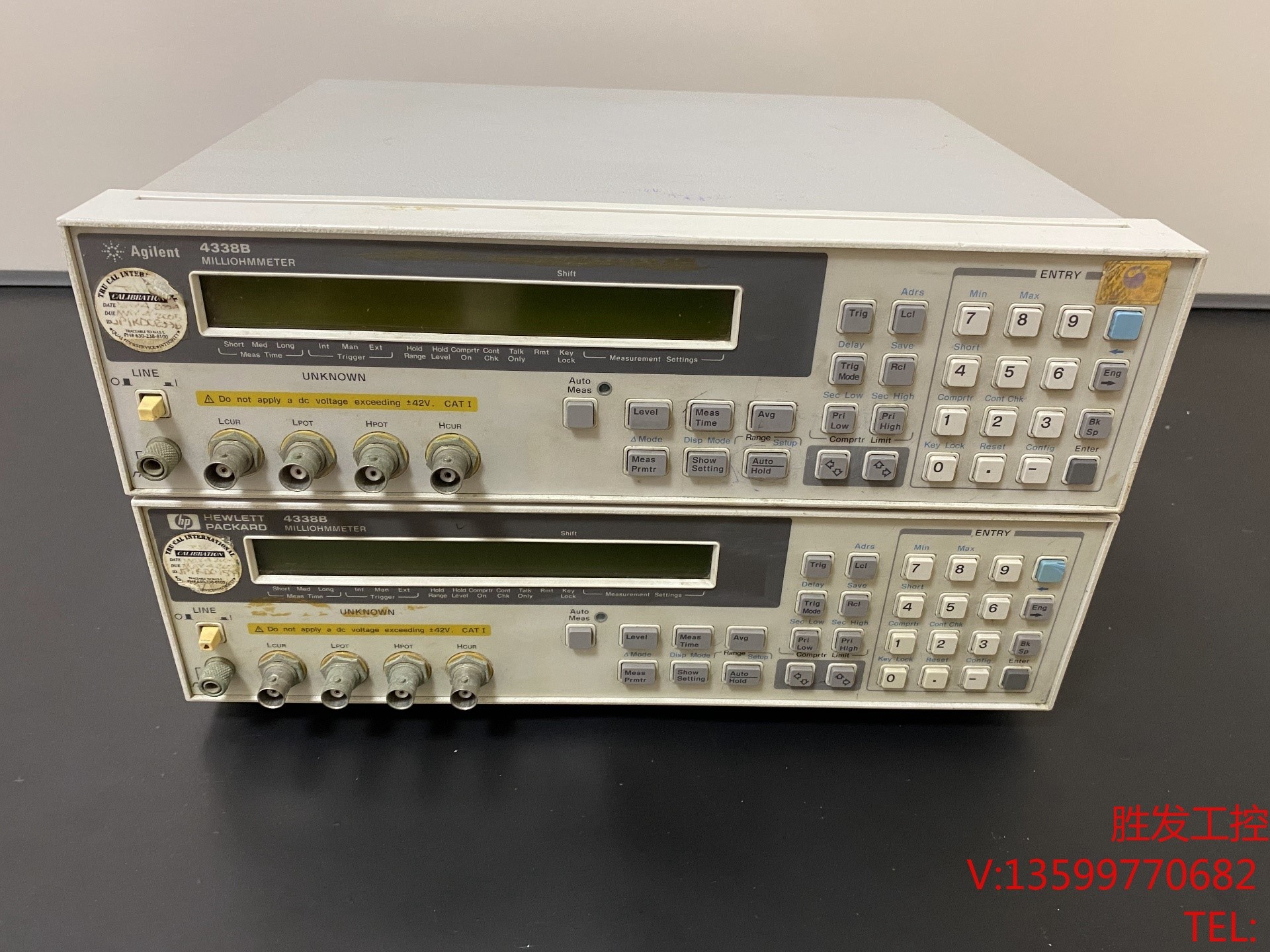 Agilent4338B电阻表/毫欧表。安捷伦4338B电阻电议价产品