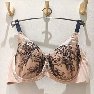 24秋冬伊维斯女舒适内衣巴黎情书全罩杯薄款大胸显小文胸10841099