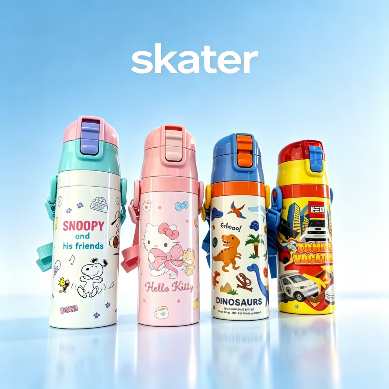 大容量儿童保温杯联名skater