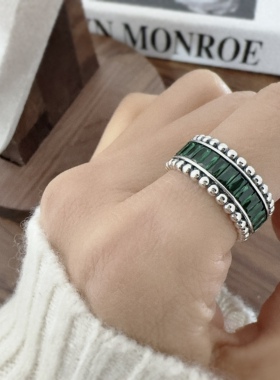 韩国东大门s925纯银戒指女款