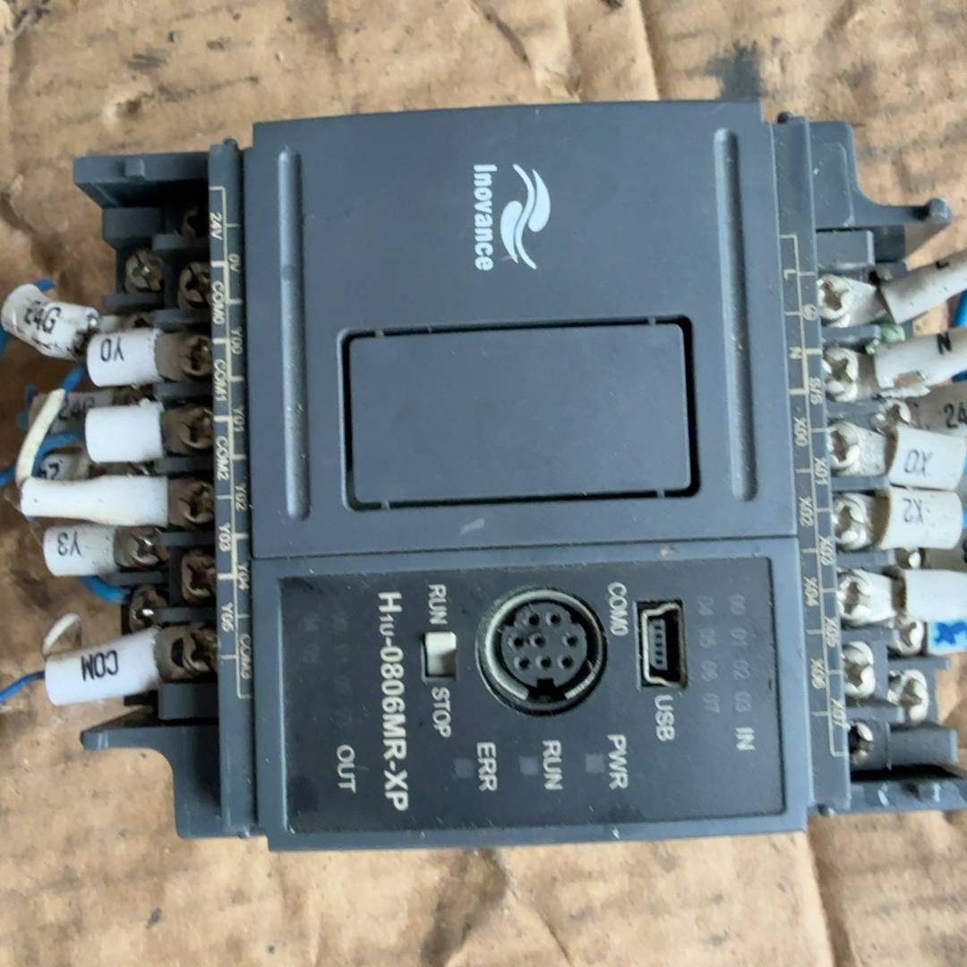 议价-汇川PLC控制器H1U-0806MR-XP，拆机品，外观