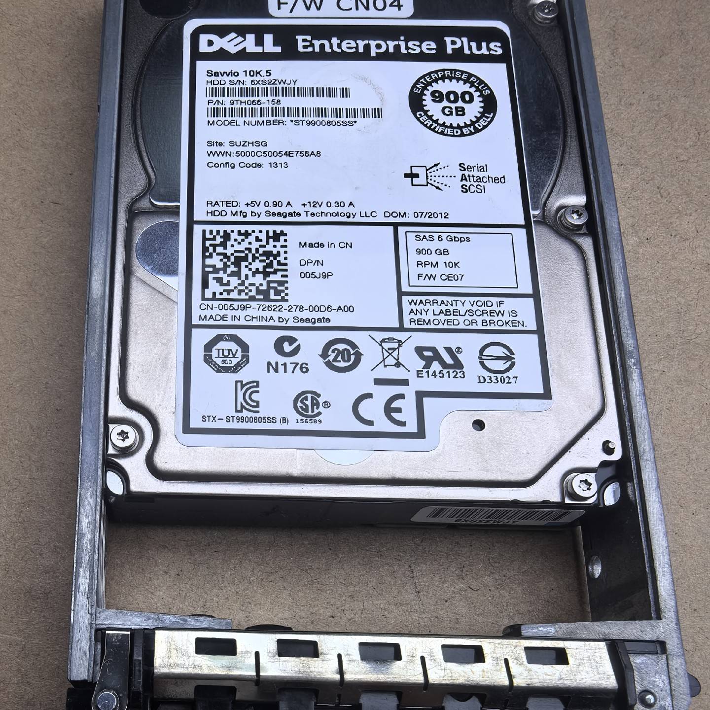 议价-DELL PS 005J9P ST9900805SS 900