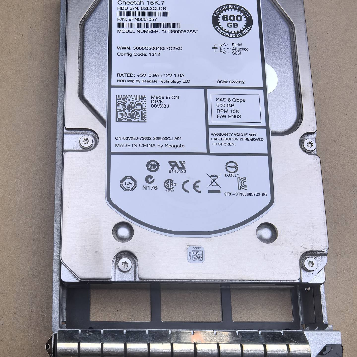 议价-DELL PS6100/6110 00VX8J 600G 1