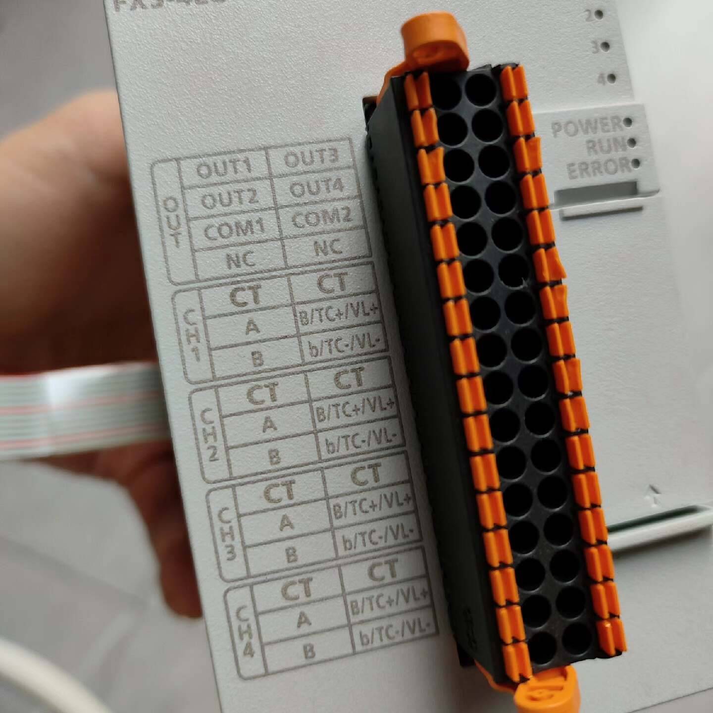 议价-FX5-4LC三菱温度控制模块， 设备拆机件，
