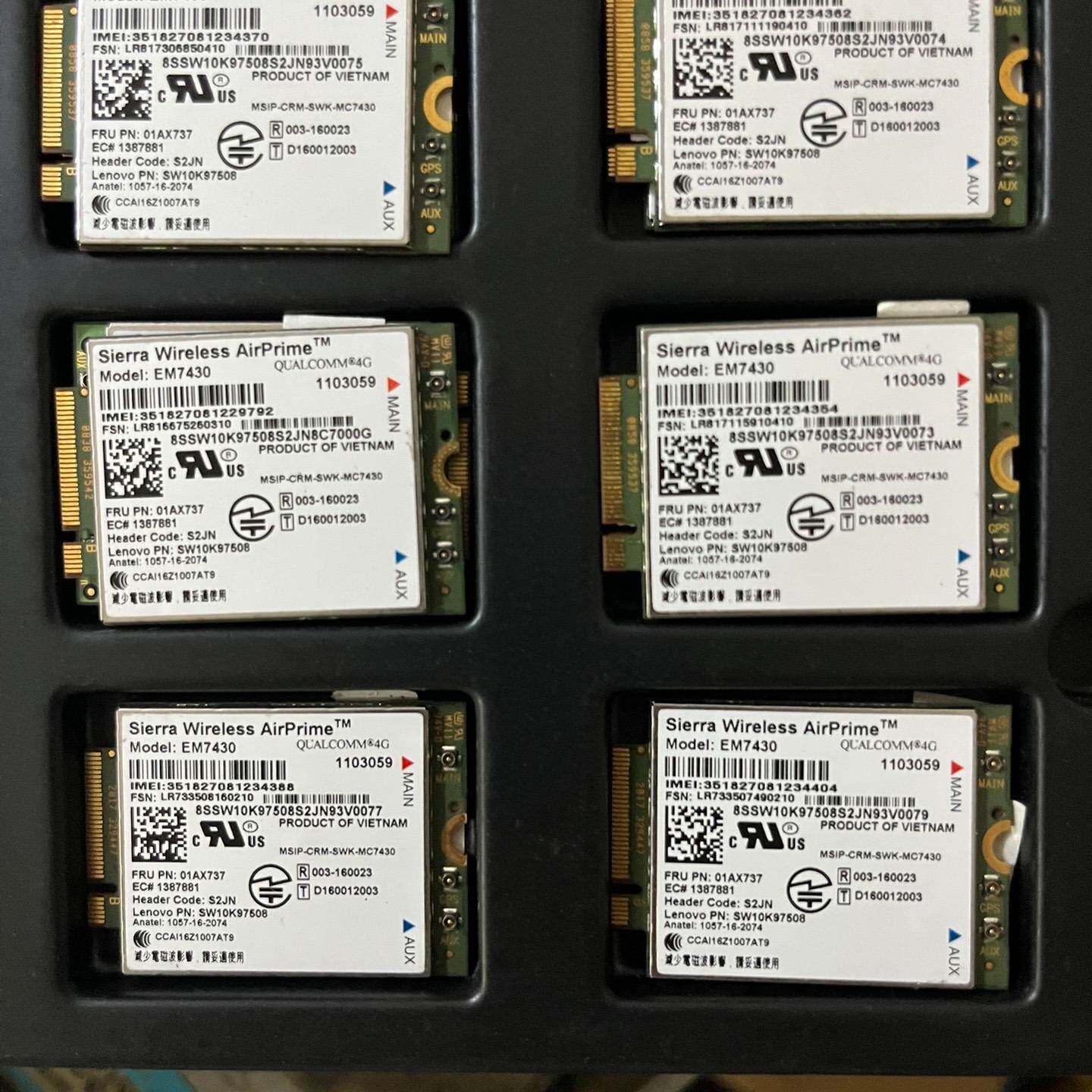 议价-EM7430全网通 LTE 4G 网卡 01A X737联想