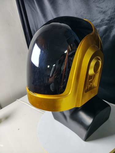 Daft Punk蠢朋克头盔金色款树脂玻璃钢材质头围58-62cm可戴可收藏