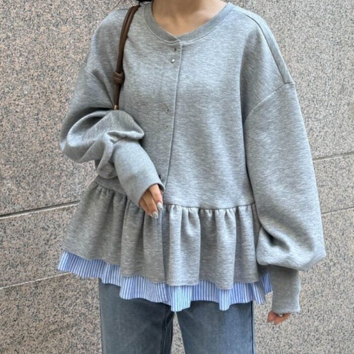 可推广外贸日韩春秋冬卫衣女保暖衫宽松服装女装上衣外套短外套