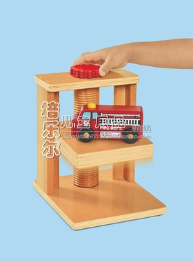 电梯体验组幼儿早教园儿童STEM工程技能学习转转上升原理实验教具