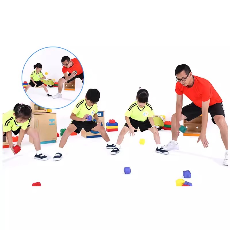 台湾Isport彩虹布球套组小孩投掷沙包做游戏抛接玩具室内多人运动