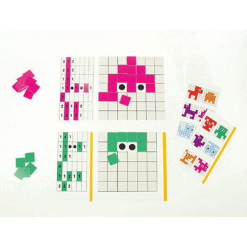 数字像素 数字箭头步数编码 点数编码rolf 幼儿园儿童像素对应图