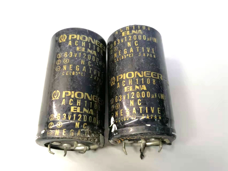 原装日本PIONEER先锋功放拆机电容63V12000UF 发烧音频滤波电容