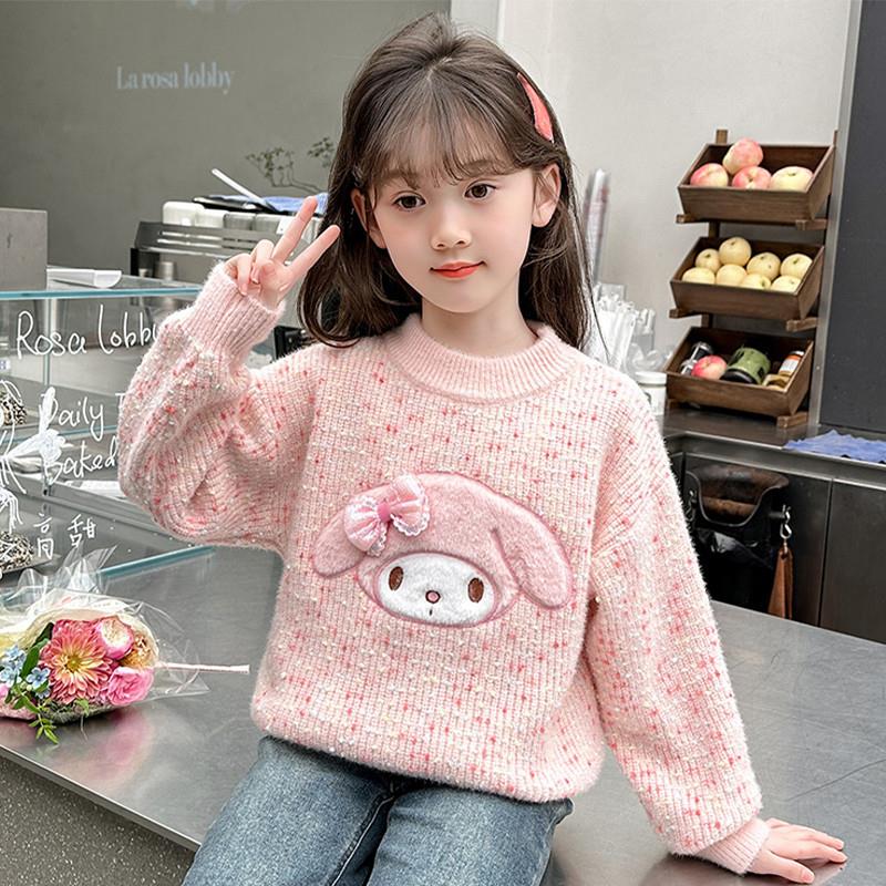 女童毛衣2025新款春季儿童针织打底衫春秋大童外穿女孩美乐蒂内搭