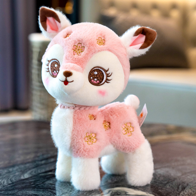 可爱梅花鹿玩偶小鹿公仔毛绒玩具