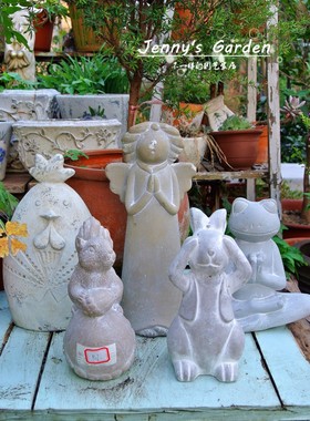 水泥花盆系列孤品摆件