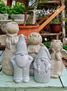 水泥花盆系列孤品摆件