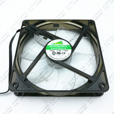 超静音 阿尔派发光12厘米DF1202512SELN 0.16A 12025机箱散热风扇