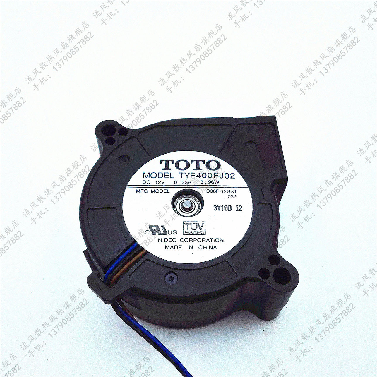 原装 TOTO 6025 12V 0.33A TYF400FJ02 D06F-12BS1投影机风扇