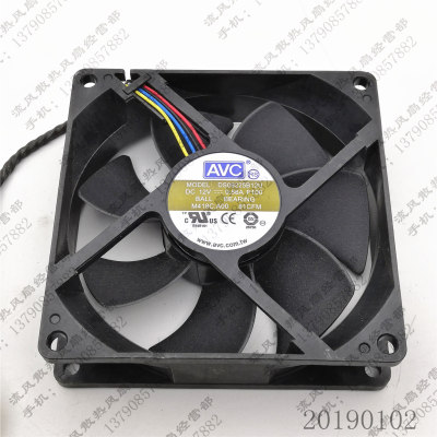 原装 AVC DS09225B12U P100 12V 0.56A 9025 9CM 机箱 散热风扇