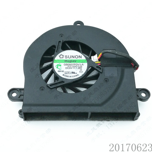 原装 SUNON GB0507PGV1-A 5V 1.9W 3线 笔记本电脑CPU 散热风扇