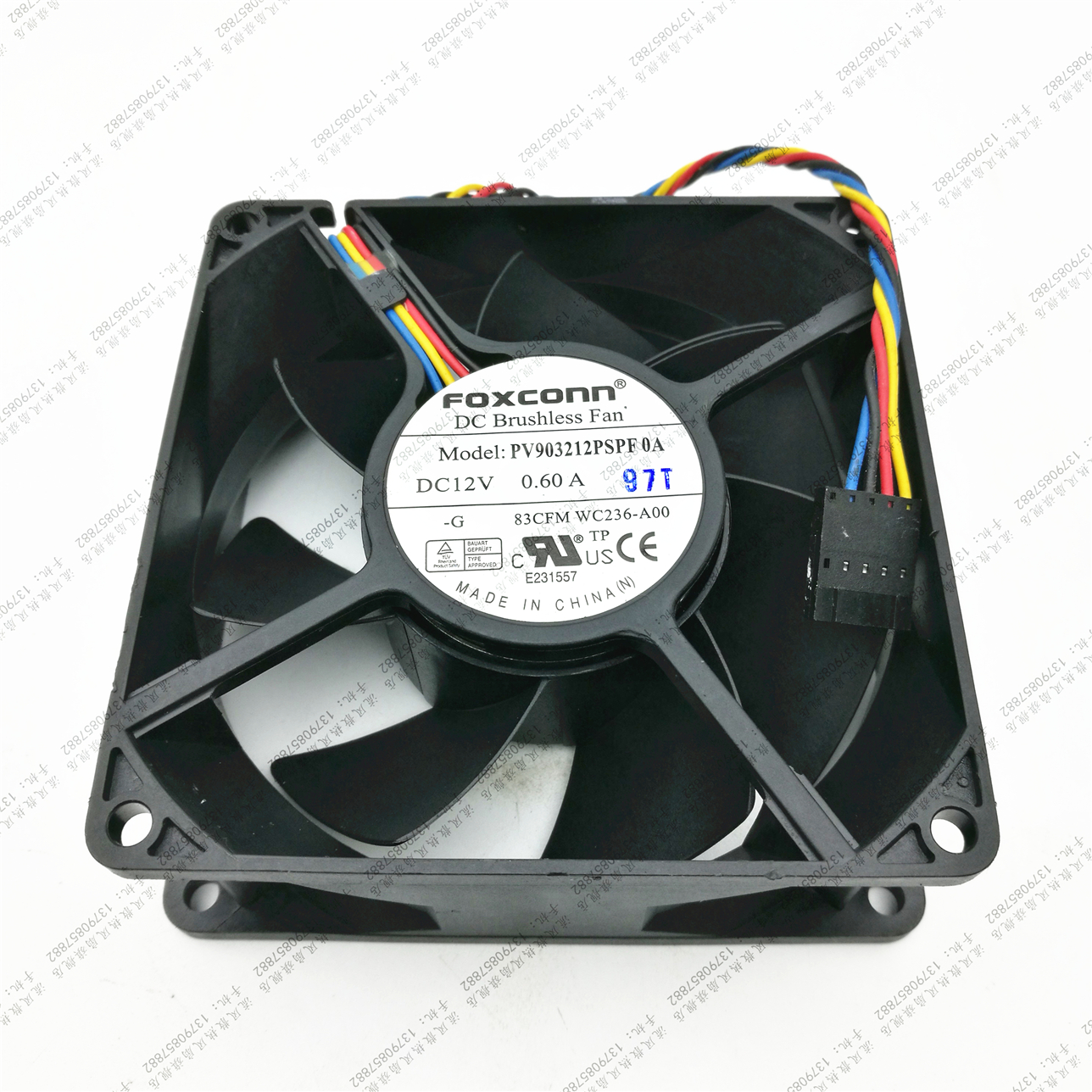 全新富士康PV903212PSPF 0A 9032 12V 0.6A CPU风扇 Dell机箱