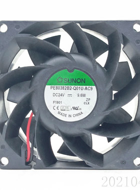 原装 SUNON PE80382B2-Q01U-AC9 8038 24V 8CM 9.6W 散热风扇风机