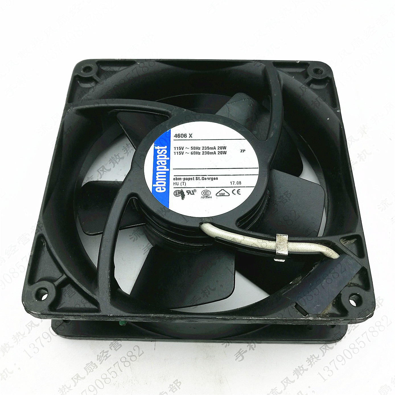 德国ebmpapst 4606X AC115V 20W 12CM 金属耐高温散热风扇 12038