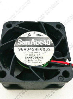 原装Sanyo/三洋增压散热风扇 9GA0424F6002 DC24V 0.04A 4020 4CM