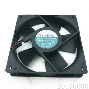 12CM 变频器 SUNON 散热风扇 3.1W KD2412PTB3 24V 原装 12025