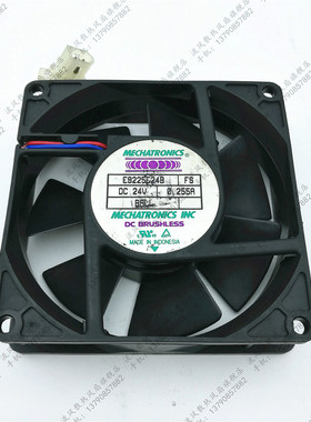MECHATRONICS E9225E24B FS 9225 24V 0.255A 滚珠打印机散热风扇