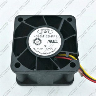 厘米 4028M12B PF1 原装 0.22A 4CM 12V 双滚珠服务器风扇 台湾T&T