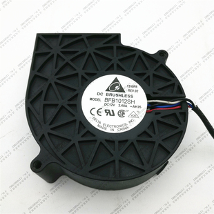 台达 9.5cm BFB1012SH 2.40A 4线可调速增压涡轮鼓风机 12V 原装