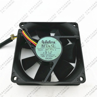 8cm 服务器 D08T 机箱风扇三线测速 0.22A 12PU 12V NIDEC 8025