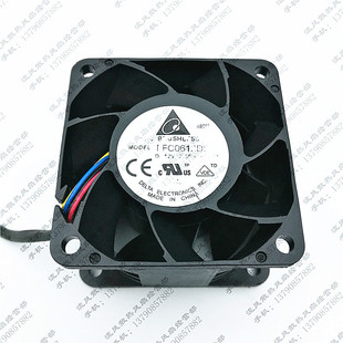 台达 6038 FFC0612DE 2.50A 6CM机箱风扇4线插头温控调速 12V 原装