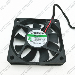 KDE1206PFV1 6CM超薄静音风扇 6010 1.4W CPU风扇 12V SUNON建准