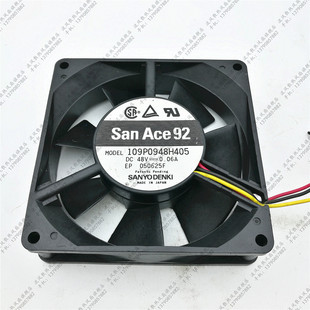 109P0948H405 9CM 48V 9225 工控变频器风扇 0.06A 三洋SanAce92