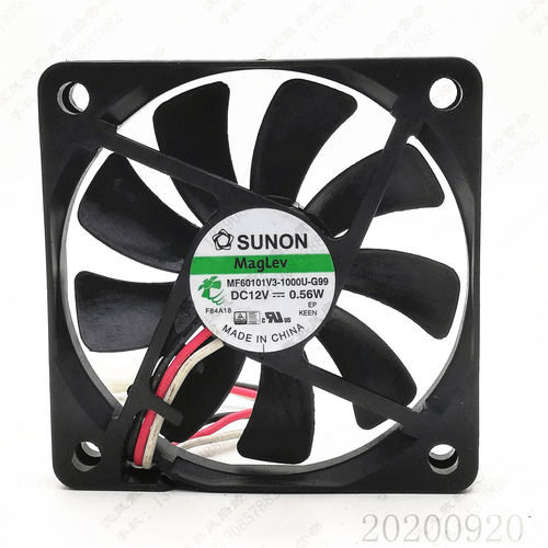 原装 SUNON MF6010V3-1000U-G99 12V 0.56W 6010 6CM 3线散热风扇