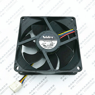 DC12V 8CM Nidec 散热风扇 4线PWM L80T12N51A 8025 原装 0.38A