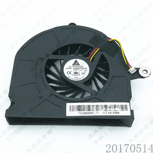 原装台达 KSB0705HA 5V 0.4A 3线 三星R522 Fan笔记本CPU散热风扇