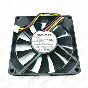 24V 0.09A 双滚珠变频器复印机风扇 NMB 05W 8CM 3106KL B39 8015