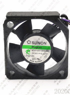 原装 SUNON MC30100V1-D010-S99 5V 3010 3CM PWM 4线 散热风扇